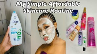 MY SIMPLE AFFORDABLE SKINCARE ROUTINE || Debra Shongwe