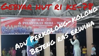 Adu Perkolong-kolong: Bejeng Ginting ras Erwina br Perangin-angin,  Gebyar HUT RI ke-78 Sembahe Baru