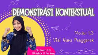 demonstrasi kontekstual modul 1.3 visi guru penggerak