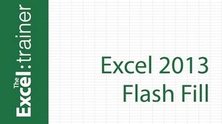 What's New in Excel 2013 - Flash Fill