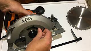 Unboxing AEG Circular Saw