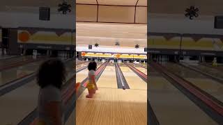 Amputee Bowls Without Prosthetics or Wheelchair! 💪🎳 #amputee #bowling #disabled #strike