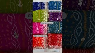 jaipuri hand bandej lahriya saree with gota pati hand work saree sute lahngas