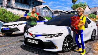 ОПЕРСКАЯ ЕЗДА В GTA 5 - ПОДАРИЛ МАМЕ ОПЕРСКУЮ TOYOTA CAMRY! ДПС ПОГОНЯ ЗА ОПЕРСКОЙ КАМРИ! 🌊ВОТЕР