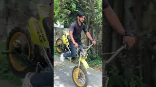 Perfect Rolling stoppie on 125cc Dirt Bike #faizanalam #dirtbike #125cc