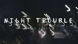 Night Trouble by Petit Biscuit but slowed and tuned down