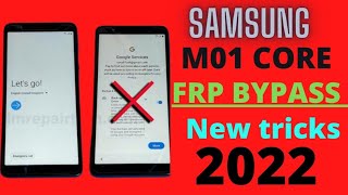 SAMSUNG M01 CORE FRP BYPASS NEW TRICKS GOOGLE METHOD NOT WORK SOLUTION