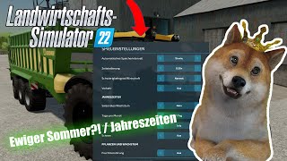 LS22 Jahreszeiten einstellen?! | Ewiger Sommer im LS22 | LS22 Tutorial