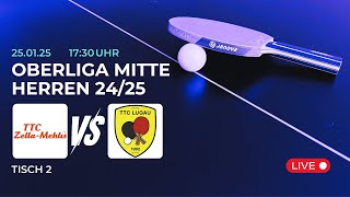 TTC Zella-Mehlis vs. TTC Lugau II | Tischtennis Saison 24/25 - Tisch 2