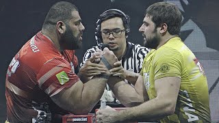 Levan SAGINASHVILI vs Vitaly LALETIN ARM WRESTLING 2019 ROUND 1