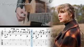 champagne problems - Taylor Swift - Fingerstyle Guitar TAB Chords