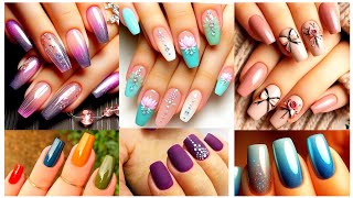 So Beautiful 😍 and Elegant nails paint design ideas 2024||Summer nails polish design collection