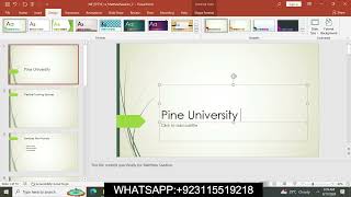 PowerPoint 2019 Module 1 SAM Project 1a | Pine University | NP_PPT19_1a |  Module 1 SAM Project 1a