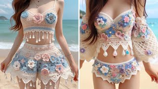 New Crochet Beach Dress Designs 😍 | 💡✨