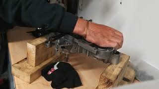 Using a crankcase installer/ crank puller tool