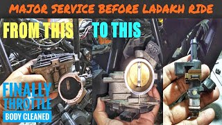 CORRECT WAY TO CLEAN THROTTLE BODY OF KTM 390 ADVENTURE, NO MORE STALLING ISSUE, LADAKH Ride Service