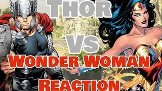 Thor VS Wonder Woman | Death Battle - Reaction