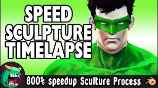 How Sculpt Superhero Muscles in Blender Timelapse