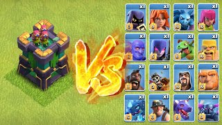 Max Archer tower VS All Max troops | Clash of Clans