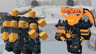 Executioner only plus support vs Molten boss Tds | Roblox