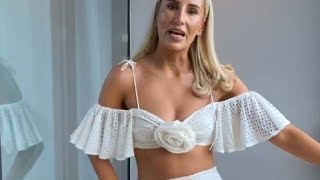 [4K] Transparent clothes in dressing room Try on Haul