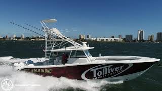 42FT YELLOWFIN BOAT GETS CHASED DOWN BY DRONE IN WORST WEATHER CONDITIONS!!