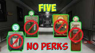 FIVE. No Perks. Call Of Duty Black Ops Zombies. Solo Gameplay