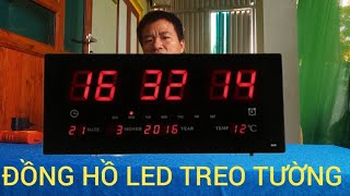 ĐỒNG HỒ LED TREO TƯỜNG BÁO GIỜ BÁO NHIỆT ĐỘ BÁO NGÀY THÁNG NĂM THỨ ĐỒNG HỒ TREO TƯỜNG THẾ HỆ MỚI