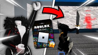 впервые ввожу гифт карточку в roblox🔥 || стала админом мм2?..👀