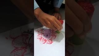 mencetak dengan pelepah pisang #shortsvideo #shortvideo #diycrafts #dekorasikelas