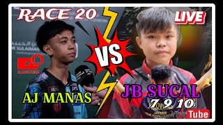 AJ MANAS 🆚 JB SUCAL 7 9 10 | Race 20 | 10 Ball #billiards #billiardstournament