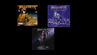 Megadeth 3 albuns: So Far / Rust / Countdown