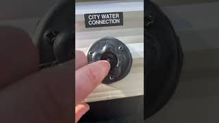 Rv tip. City water check valve stuck. What to do.