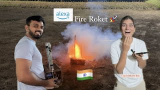 "Diwali Rocket Launcher Fun with Alexa Voice Control! 🚀✨ | Festive Fireworks and Wishes Galore! 🎇"