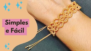 Como fazer Pulseira Macrame Passo a Passo/Tutorial Macrame.