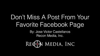 Facebook "See First" - Don't Miss Posts from Favorite Facebook Pages