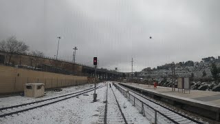 Old line to Jerusalem 4K train cab view