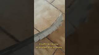 Astuce Cintrer un Rail - pour un arrondi en placo