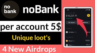 Earn upto 55$ free - noBank and perastate airdrop - New airdrop toady - Trust wallet airdrop 2022