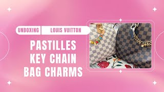 Unboxing Louis Vuitton Pastilles Key Chain Bag Charms