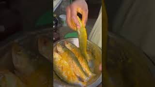 MARINATING HILSA FISH FOR ILISH KERALI FRY