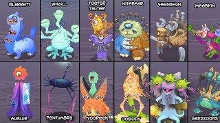 Ethereal Workshop (BeMeebEth update) but Each Monster is Zoomed in! - My Singing Monsters