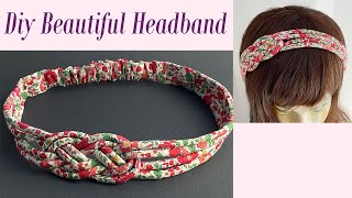 💖Unique Plait Fabric Infinity Knotted Hairband | DIY Wide Elastic Chunky Braided Turban Headband