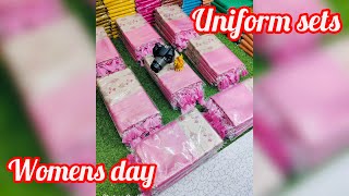 Womens day special | uniform set collections | Digital print floral softy silk sarees