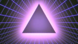 Shimmering & Glowing Neon Triangle   -   Retrowave / Synthwave Motion Graphics  -   Background Video