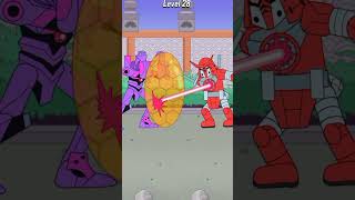 Robot Ungu VS Ninja Merah #shorts