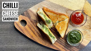 Chilli Cheese Sandwich | Street Style Sandwich | The Spice Binge