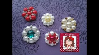 DIY Centros de Medias Perlas ***Centers with half pearls