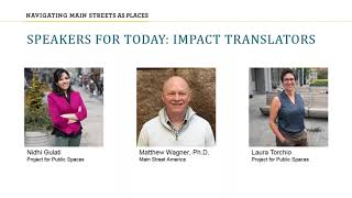 Navigating Main Street as Places: Webinar 2