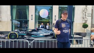 Mercedes AMG George Russell 63 formula 1 car at Budapest Carlton Hotel 😎